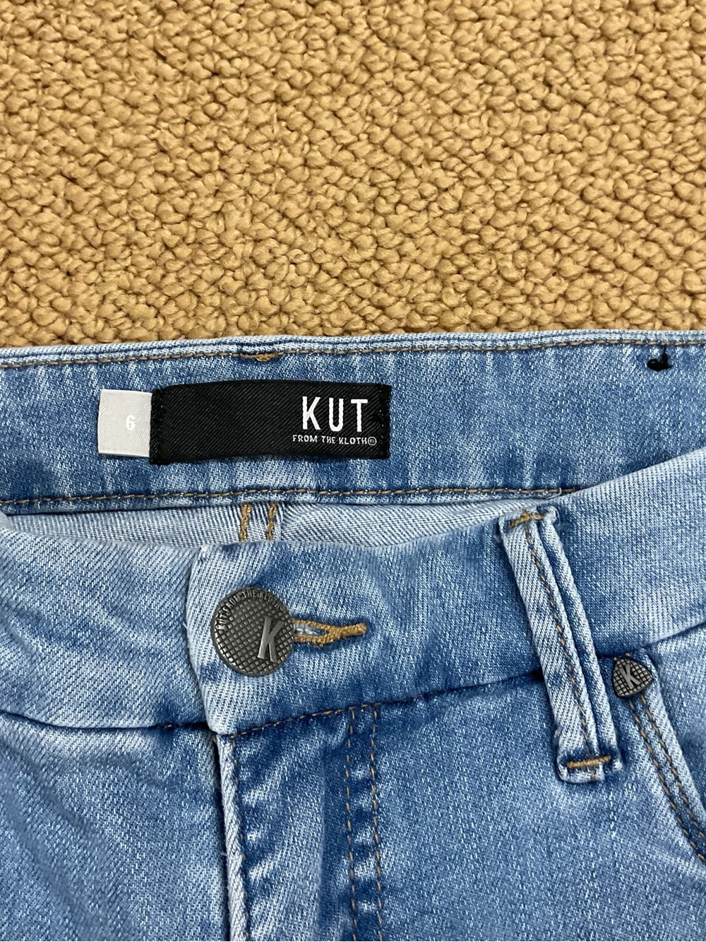 Kut from the Kloth Light Blue Wide Leg High-Rise Jeans - Picture 3 of 4